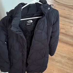 The North Face Quilted Black Jacket women’s medium